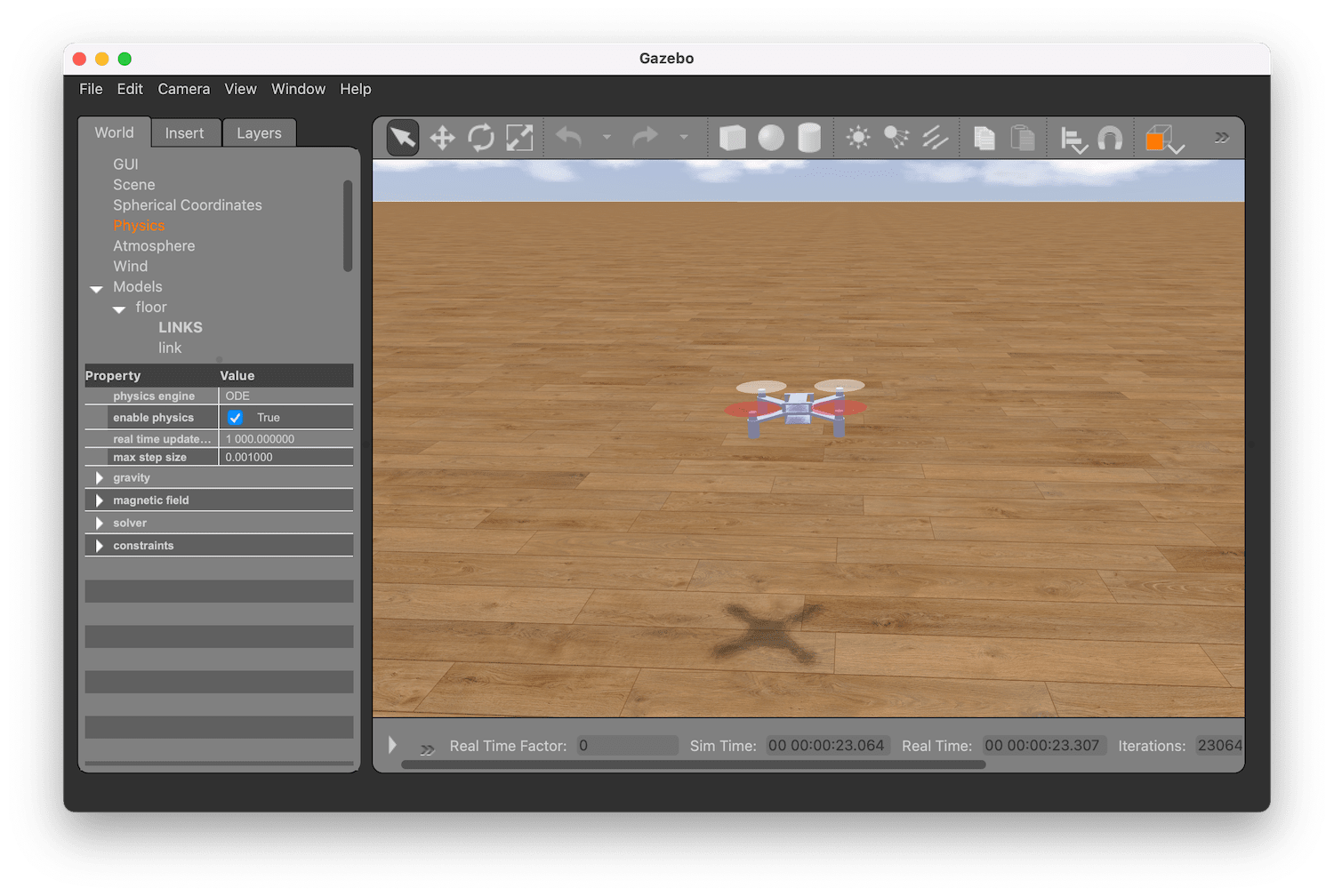 Flix simulator running on macOS